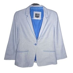 The Limited Women's Light Blue Textured Blazer